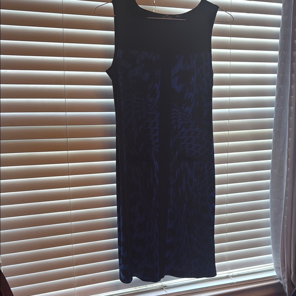 Black Sleeveless Sheath Midi Dress